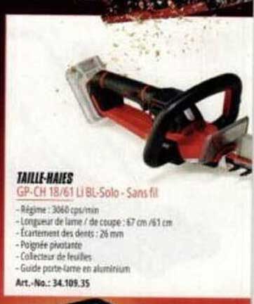 TAILLE-HAIES GP-CH 18/61 Li BL-Solo - Sans fil