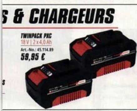 TWINPACK PXC 18 V | 2 x 4,0 Ah