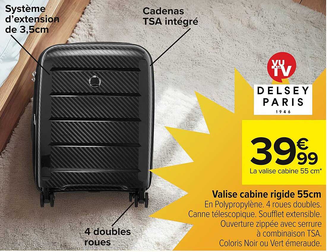 Valise cabine rigide 55cm