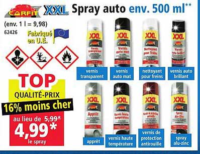 XXL Spray auto env. 500 ml