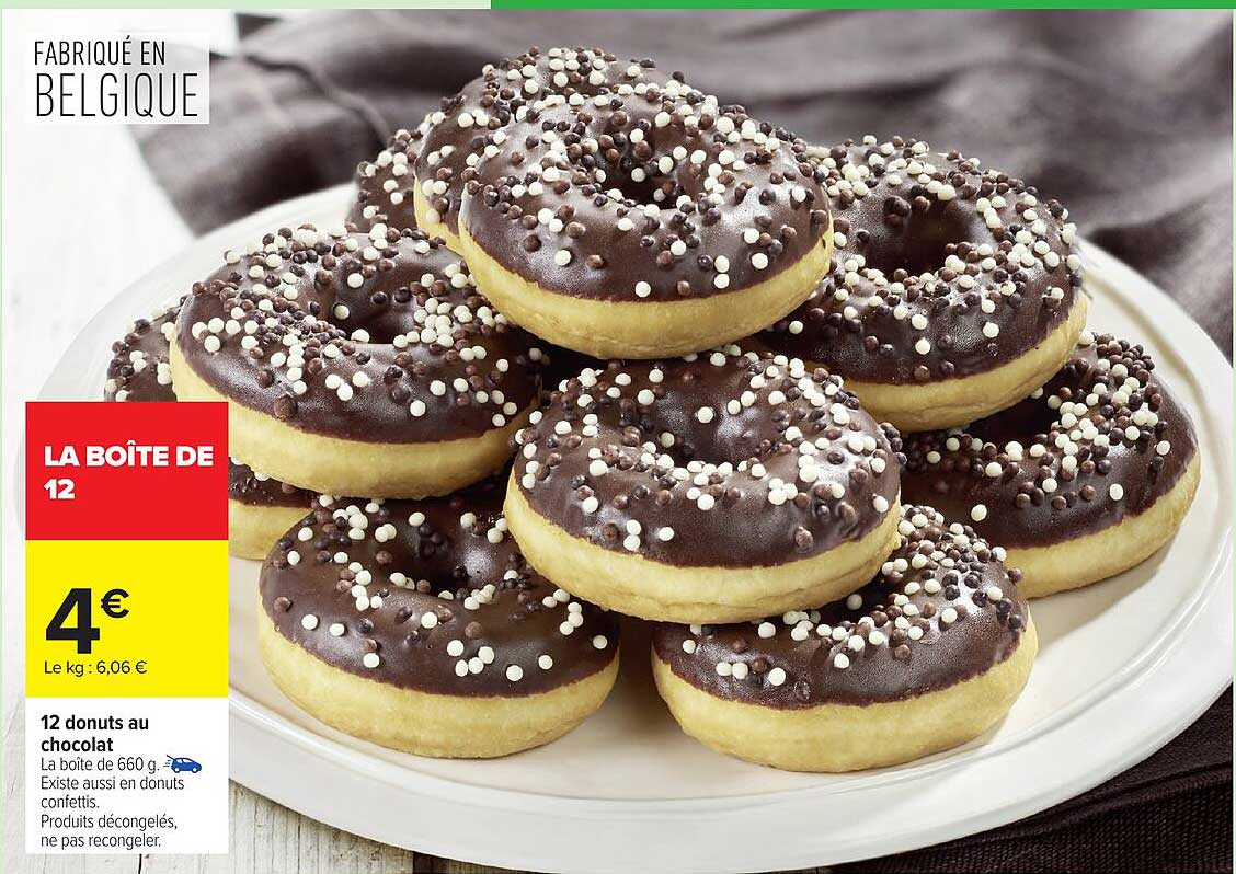 12 donuts au chocolat