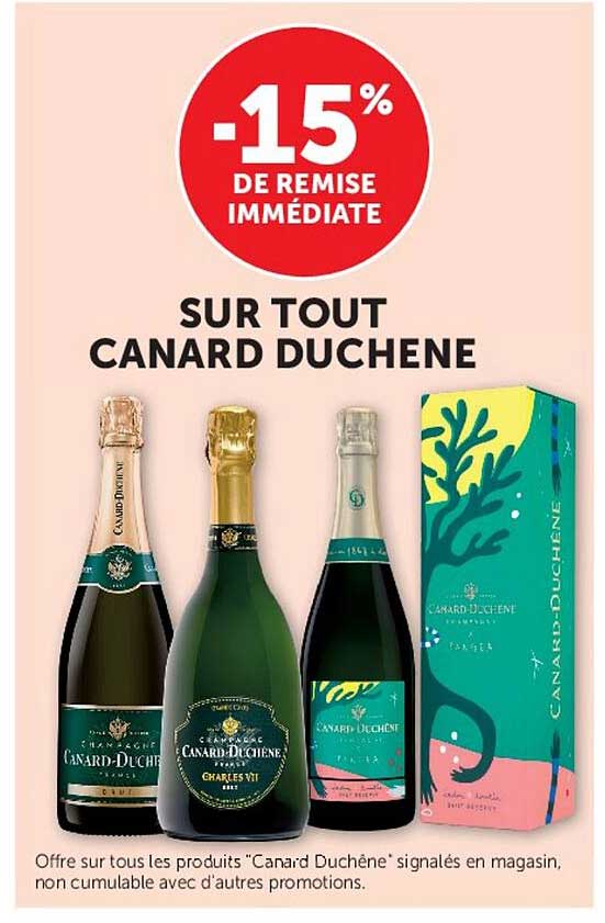 -15% DE REMISE IMMÉDIATE SUR TOUT CANARD DUCHENE