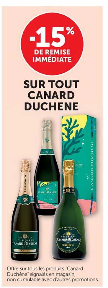 -15% DE REMISE IMMÉDIATE SUR TOUT CANARD DUCHENE