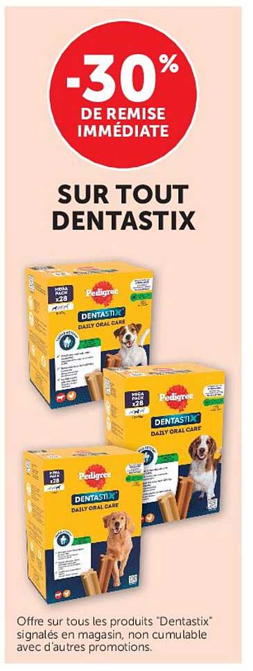 -30% DE REMISE IMMÉDIATE SUR TOUT DENTASTIX