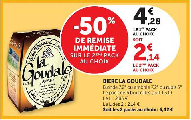 -50% DE REMISE IMMÉDIATE SUR LE 2ÈME PACK AU CHOIX