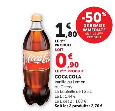 -50% DE REMISE IMMÉDIATE SUR LE 2ÈME PRODUIT