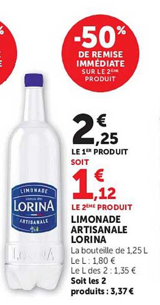 -50% DE REMISE IMMÉDIATE SUR LE 2ÈME PRODUIT