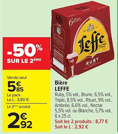 -50% SUR LE 2EME