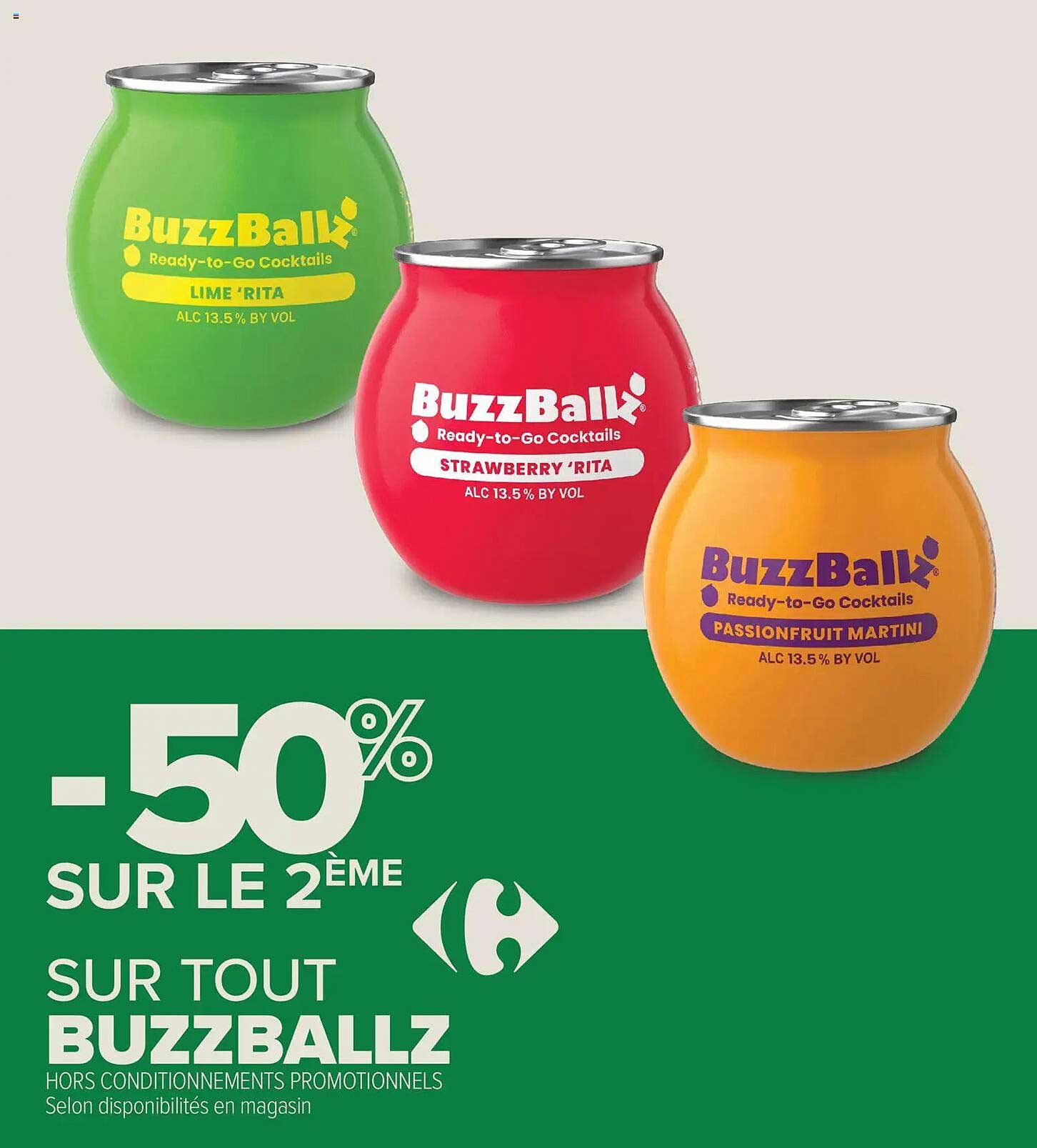 -50% SUR LE 2ÈME SUR TOUT BUZZBALLZ
