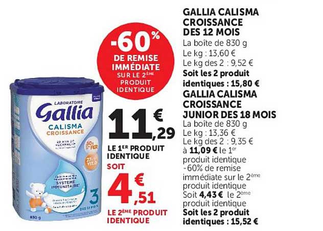 -60% DE REMISE IMMÉDIATE SUR LE 2È PRODUIT IDENTIQUE