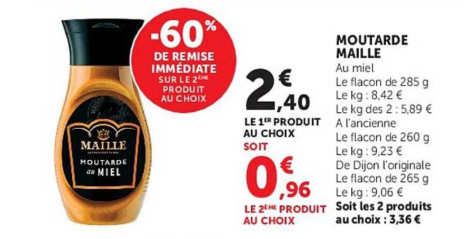 -60% DE REMISE IMMÉDIATE SUR LE 2ÈME PRODUIT AU CHOIX