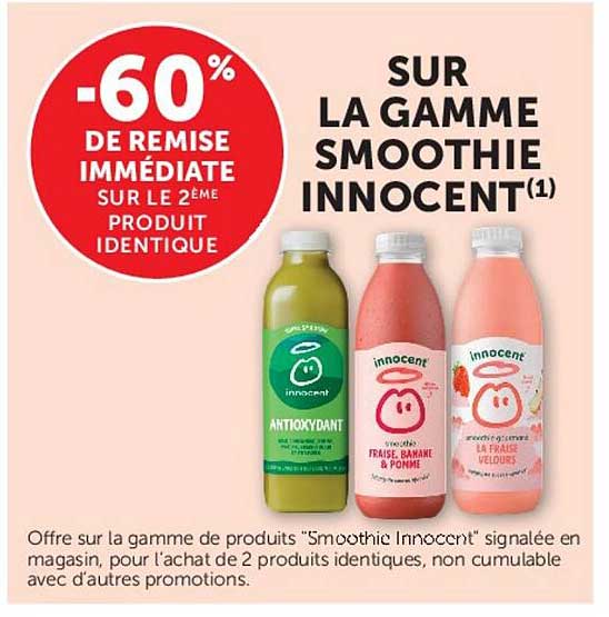 -60% DE REMISE IMMEDIATE SUR LE 2ÈME PRODUIT IDENTIQUE