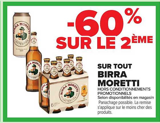 -60% SUR LE 2ÈME