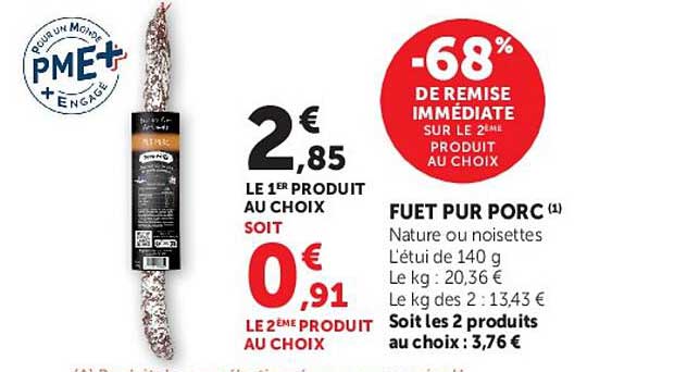 -68% DE REMISE IMMÉDIATE SUR LE 2ÈME PRODUIT AU CHOIX