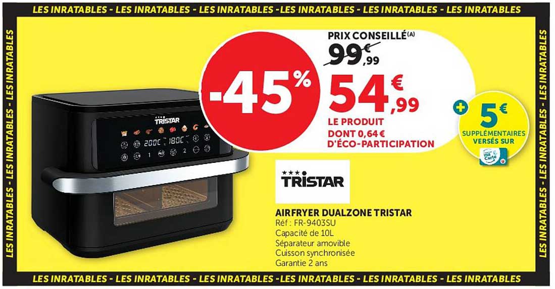 AIRFRYER DUALZONE TRISTAR