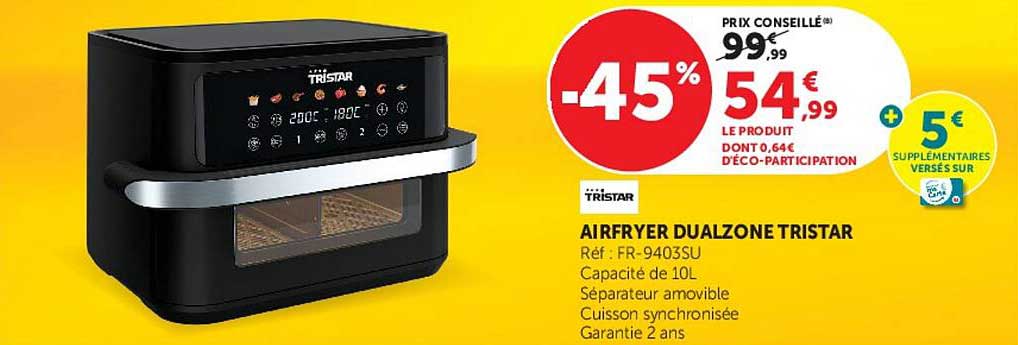 AIRFRYER DUALZONE TRISTAR