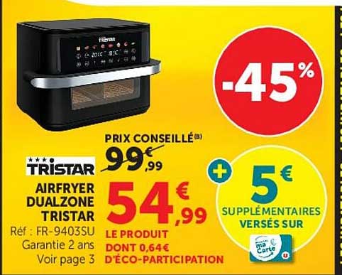 AIRFRYER DUALZONE TRISTAR