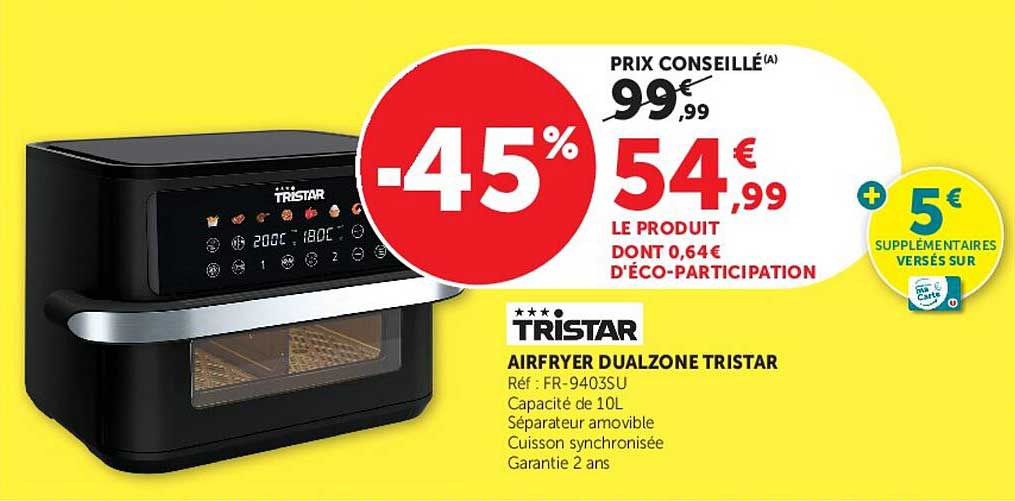 AIRFRYER DUALZONE TRISTAR