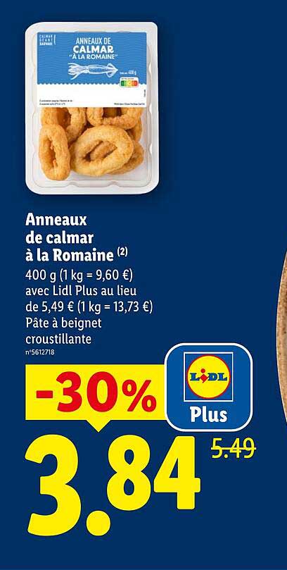 Anneaux de calmar à la Romaine