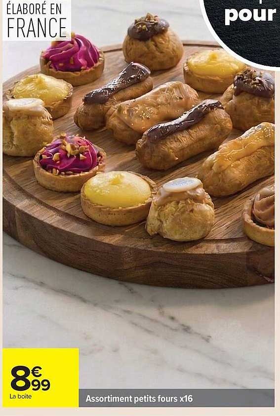Assortiment petits fours x16