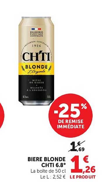BIERE BLONDE CHTI 6.8°