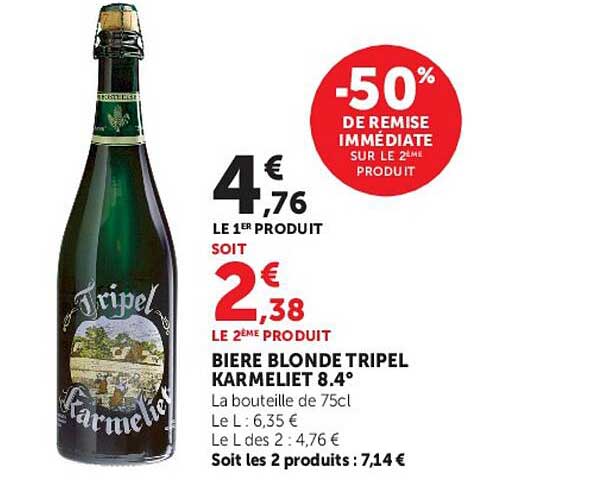 BIERE BLONDE TRIPEL KARMELIET 8.4°