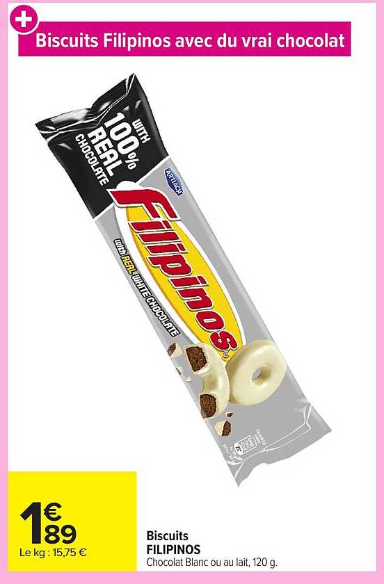 Biscuits Filipinos avec du vrai chocolat