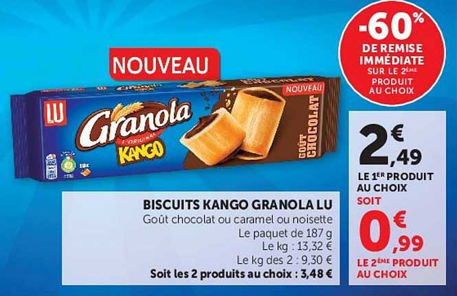 BISCUITS KANGO GRANOLA LU