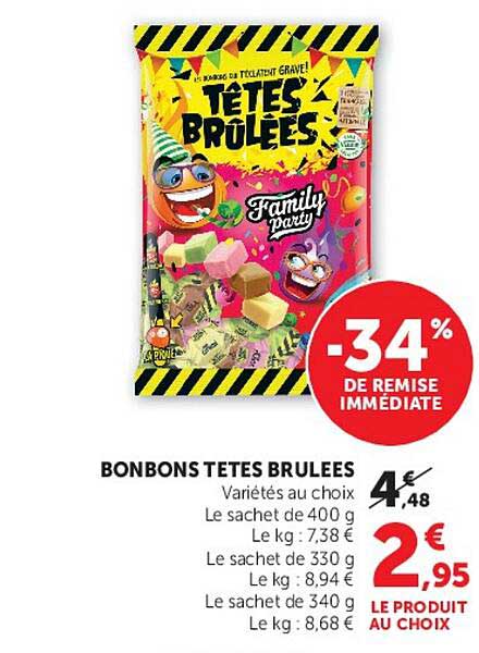 BONBONS TETES BRULEES