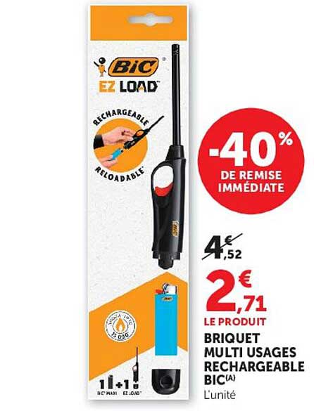 BRIQUET MULTI USAGES RECHARGEABLE BIC