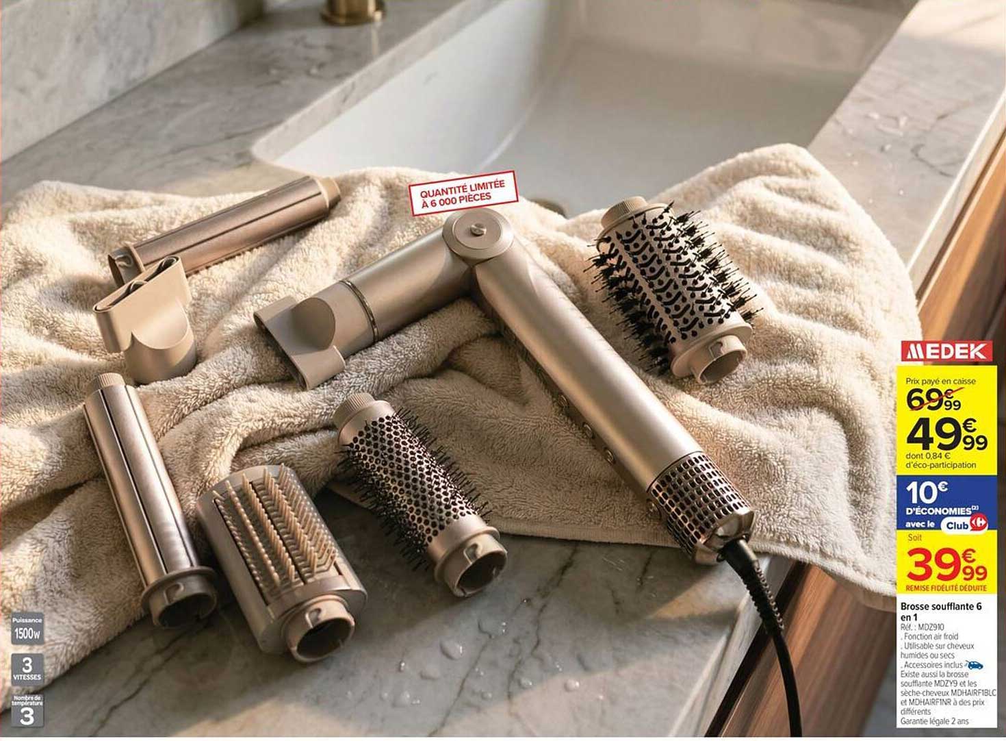 Brosse soufflante 6 en 1