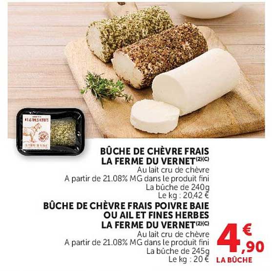 BÛCHE DE CHÈVRE FRAIS LA FERME DU VERNET