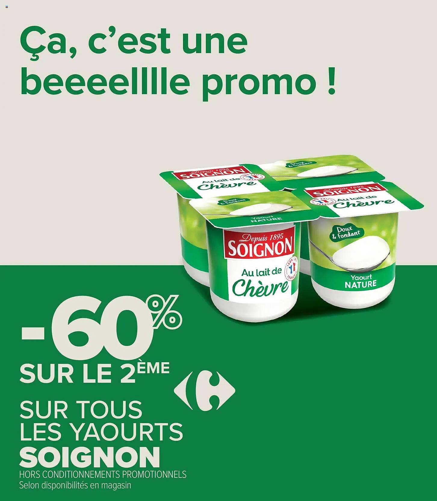 Ça, c’est une beeeelllle promo !