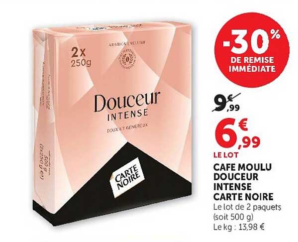 CAFÉ MOULU DOUCEUR INTENSE CARTE NOIRE