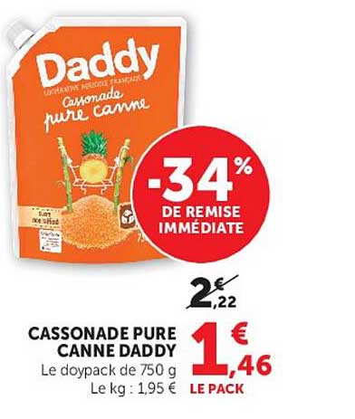 Cassonade pure canne Daddy