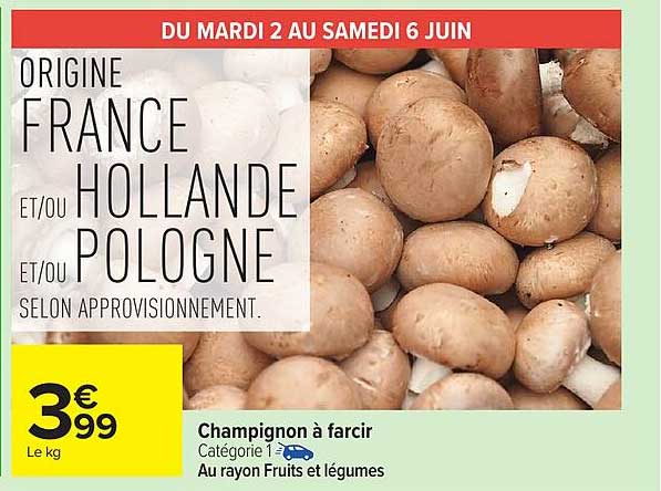 Champignon à farcir