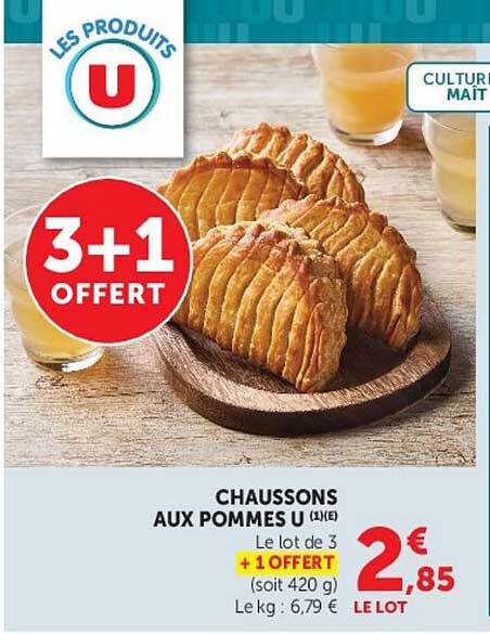 CHAUSSONS AUX POMMES U (x)E