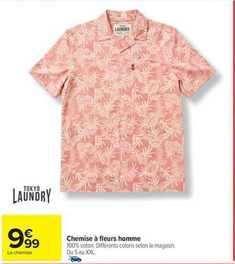 Chemise à fleurs homme