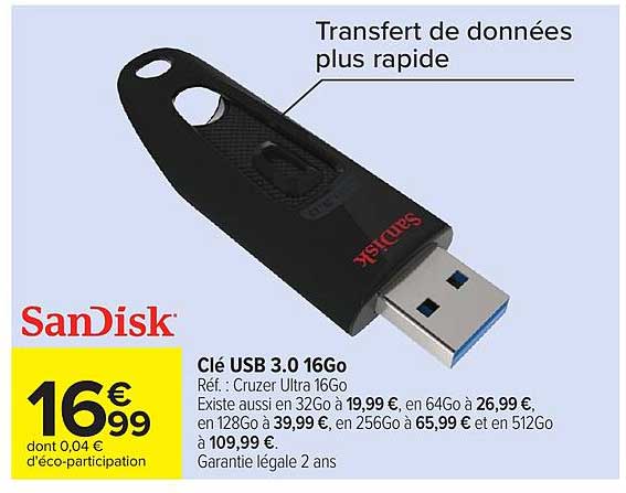Clé USB 3.0 16Go