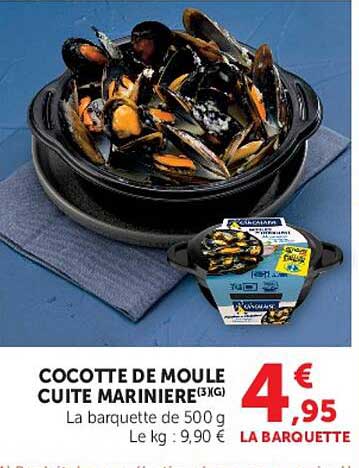 COCOTTE DE MOULE CUITE MARINIERE(3)(G)