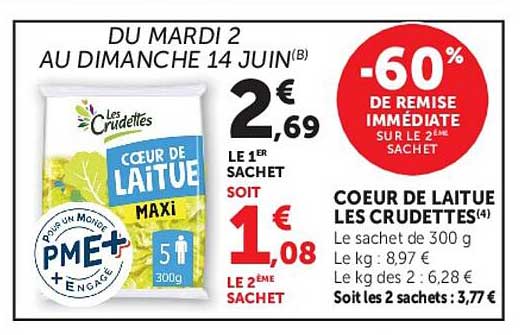 COEUR DE LAITUE LES CRUDETTES
