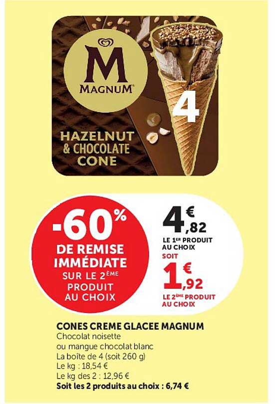 CONES CREME GLACEE MAGNUM