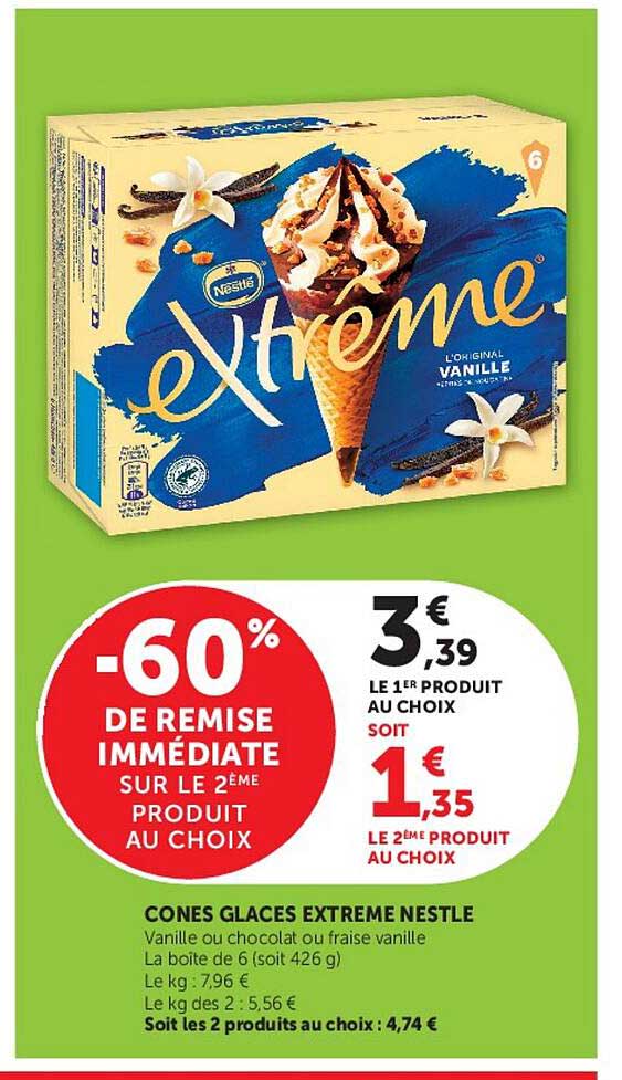 CONES GLACES EXTREME NESTLE