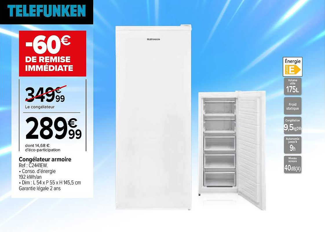 Congélateur armoire