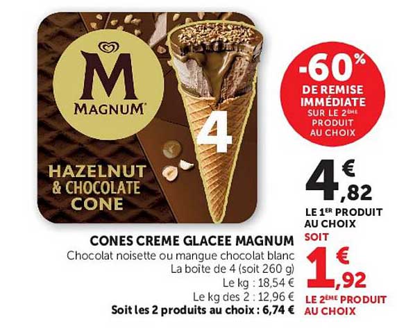 CORNES CREME GLACEE MAGNUM