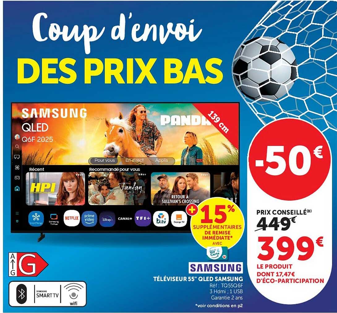 Coup d’envoi DES PRIX BAS