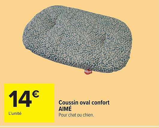 Coussin oval confort AÏMÉ