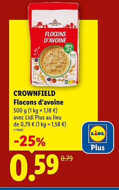 CROWNFIELD Flocons d'avoine