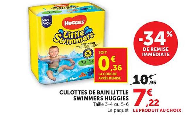 CULOTTES DE BAIN LITTLE SWIMMERS HUGGIES