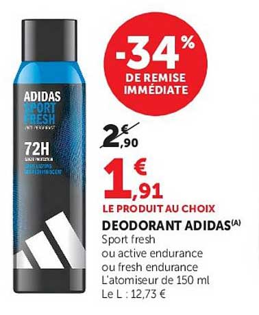 DEODORANT ADIDAS(A)